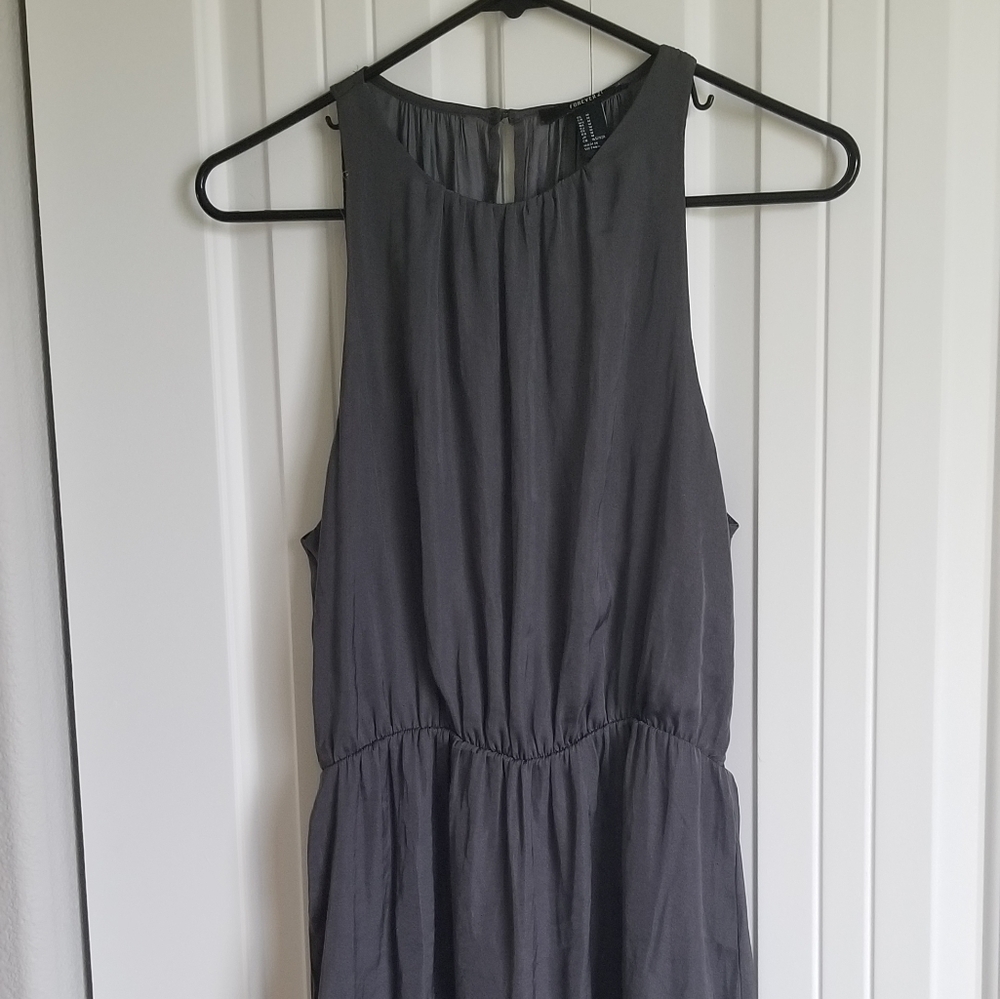Forever21 Metallic Grey Dress